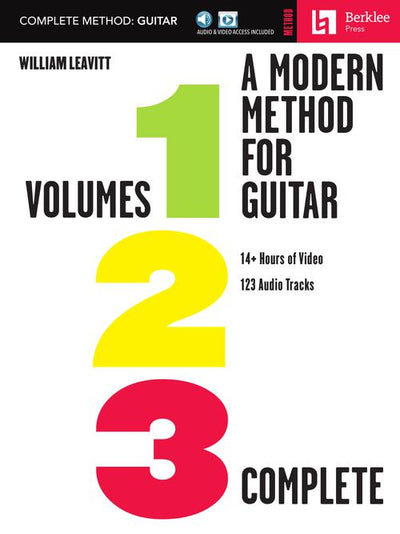A Modern Method for Guitar - Complete Method — Volumes 1, 2, and 3 with 14+ Hours of Video and 123 Audio Tracks