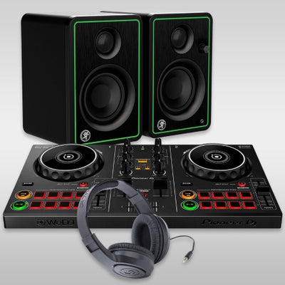 DJ DDJ-200 Starter Pack — Includes Controller, Powered Speakers, Headphone, and Instruction