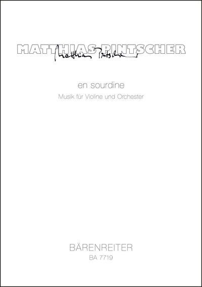 en sourdine (2002) by Pintscher, Matthias