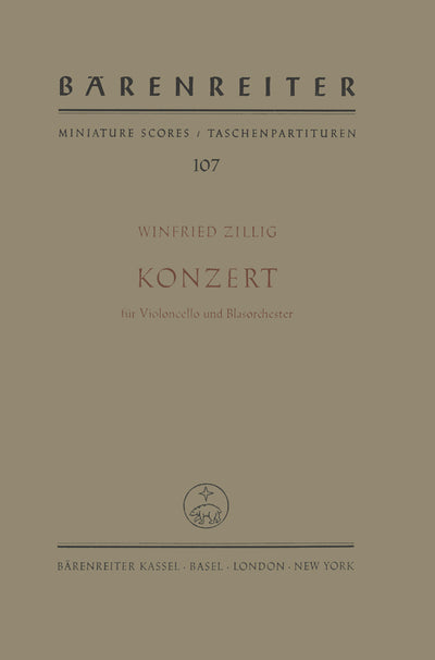 Konzert für Violoncello und Blasorchester (1934/1952) by Zillig, Winfried