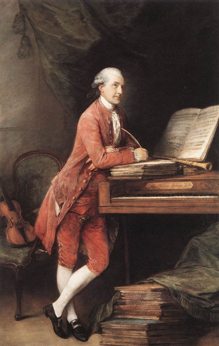 Johann Christian Fischer — portrait via Wikimedia Commons (Public domain)
