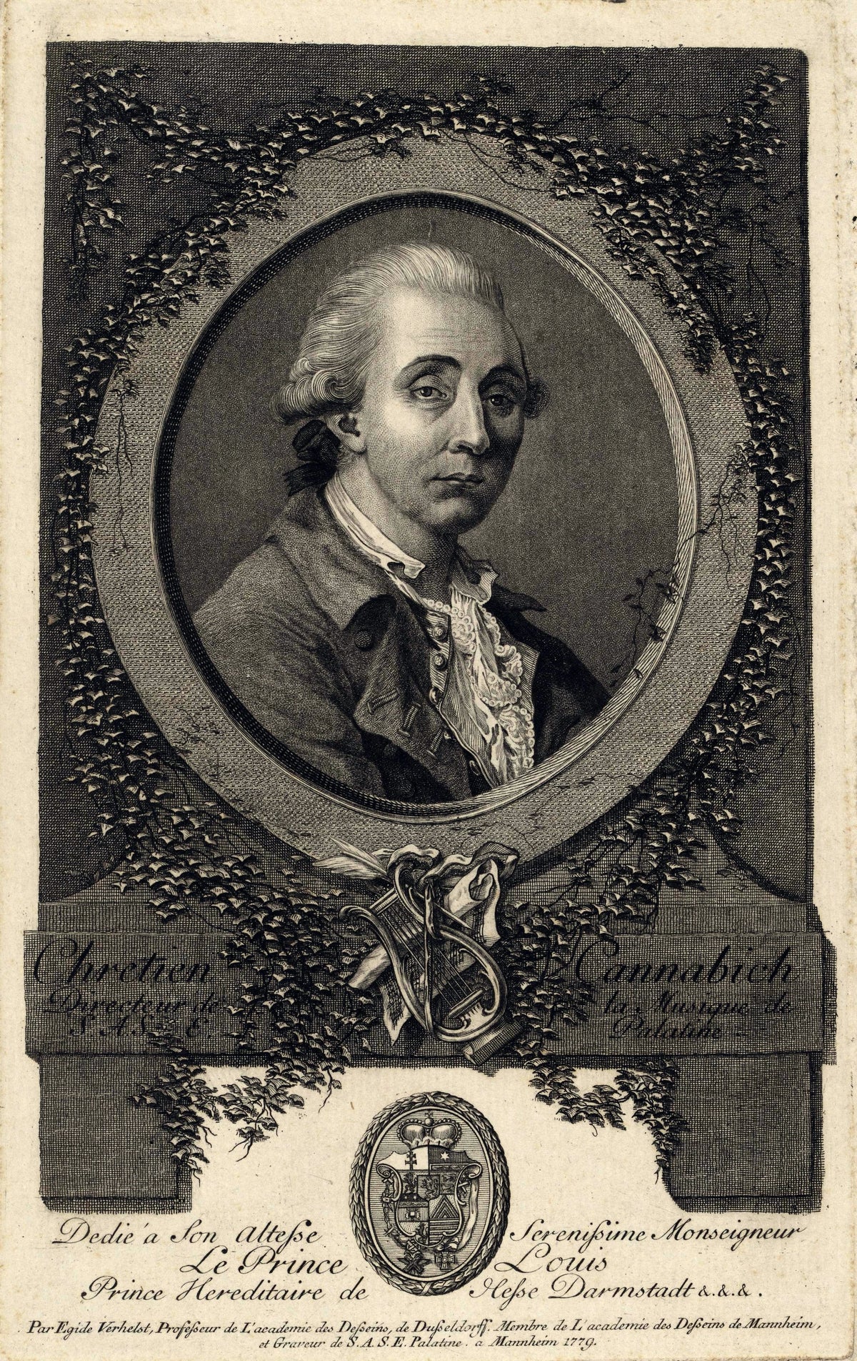 Christian Cannabich — portrait via Wikimedia Commons (Public domain)