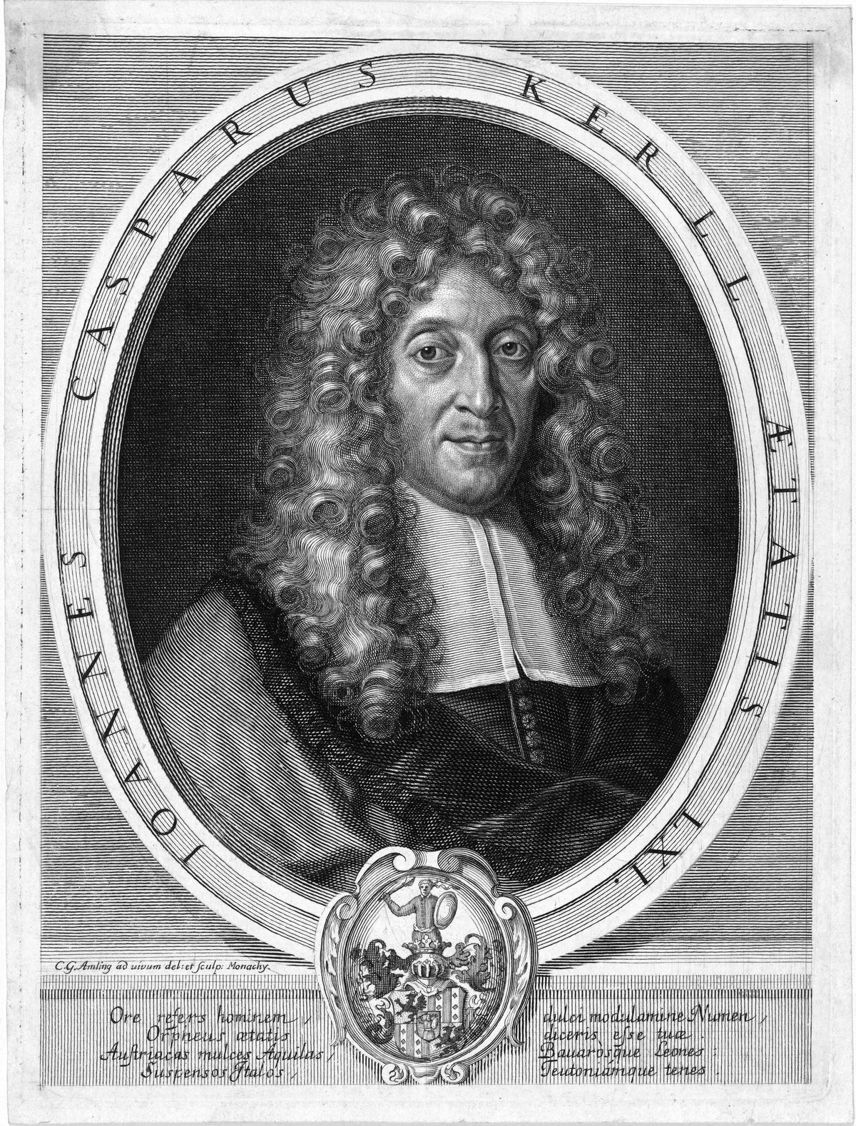 Johann Kaspar Kerll — portrait via Wikimedia Commons (Public domain)