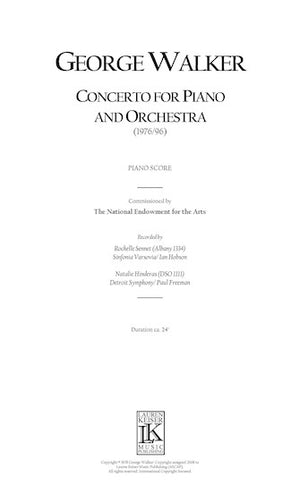 Concerto for Piano and Orchestra