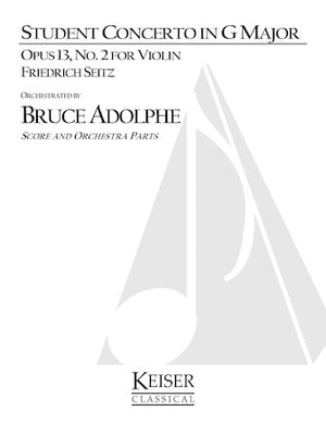 Student Concerto No. 2, Op. 13 in G Major — Violin and Chamber Orchestra, Violin Part
