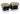 LP LP200XF-BK 7-1/4 and 8-5/8 Fiberglass Bongos - Black with Chrome Plated Hardware — 7-1/4 & 8-5/8