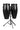 Discovery 10-inch and 11-inch Conga Set with Double Conga Stand - Onyx — Discovery 10 and 11