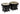 LP LP Aspire LPA601F-BK Bongo Set Fiberglass Black with Black Hardware — Aspire 6-3/4 & 8