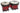 LP LP Aspire LPA601F-RD Bongo Set Fiberglass Red with Black Hardware — Aspire 6-3/4 & 8