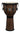 Aspire Djembe Walnut with Black Hardware, 12-1/2