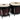 LP LP646NY-DW City Series 6-inch and 7-inch Bongo Set - Dark Wood — City 6 & 7 Bongos