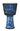 LP 10-inch Rope Tuned Circle Djembe with Perfect-Pitch head - Blue Marble