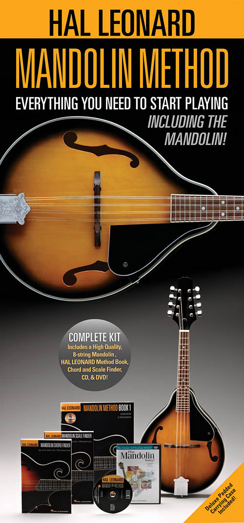 Hal Leonard Mandolin Method Pack — Includes a Mandolin, Method Book/CD, Chord and Scale Finder, DVD, and Case