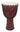 Red Marble Rope Tuned Djembe — 10 inch.