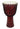 Red Marble Rope Tuned Djembe — 12 inch.