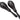 Large Black Oval Rawhide Maracas