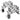 ProZorber Impaling Clips 4-Pack — Optional 2 inch. Gap Offset Impaling Clips