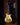 Classic Gold Finish Electric Guitar Model — Miniature Guitar Replica Collectible
