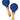 Blue Mini High-Pitched Plastic Maracas