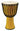 10 inch. Fiberglass Djembe - Rope Tuned — Yellow Finish