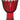 10 inch. Fiberglass Djembe - Rope Tuned — Black & Red Finish