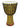 12 inch. Fiberglass Djembe - Rope Tuned — Kente Finish