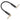 Tourtek Pro Woven Fabric Patch Cable with 2 Right Angle Connectors — 6-Inch Cable with Gold Plug - Model TPWAP