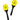 Yellow Little Plastic Maracas
