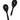 Black Little Plastic Maracas