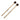 Student Xylophone Mallets — Set of Medium Soft Birch Mallets with Rubber Heads