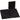 Choral Folder — 7-3/4 x 11; Elastic Stays; Black