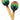 Wooden Maracas — Rainbow Finish