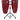 Artist Hand-Painted Series Red Congas — 10 inch. & 11 inch.