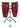 Artist Hand-Painted Series Red Congas — 10 inch. & 11 inch.