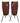 Artist Hand-Painted Series Brown Conga and Tumba — 11-3/4 inch. & 12-1/2 inch. With Two Single Basket Stands