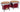 Concerto Series Red Finish Bongos — 7 inch. & 8-1/2 inch.
