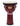 Artist Series Hand-Painted Red Finish Djembe — 12 inch.