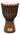 Hand-Carved Chiseled Orange Series Djembe — 10 inch.