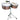 Antique Copper Shell Timbales — 14 inch. & 15 inch.