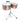 Deep-Shell Antique Copper Finish Timbales — 14 inch. & 15 inch.