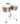 Deep-Shell Antique Copper Finish Timbales — 14 inch. & 15 inch.