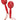 Wooden Maracas — Red Diamond Finish