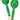 Wooden Maracas — Green Sparkle Finish