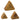 Triangle Wood Shakers — Set of 3
