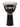 Master Series Black Finish Djembe — 12 inch.