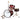 3 Pc Junior Drum Set — Wine Red