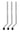 Gib Floor Tom Legs 10.5mm 3/pk