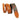 Flowering Vine Series Brown Leather Guitar Strap — with Red Flowers and Green Leaves