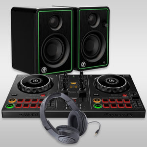 DJ DDJ-200 Starter Pack — Includes Controller, Powered Speakers, Headphone, and Instruction