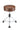 Gibraltar 9808 15 inch. Stitched Round Throne, Chestnut